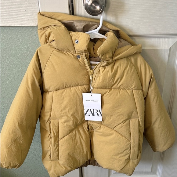 Zara Other - Zara Kids Beige Puffer Coat